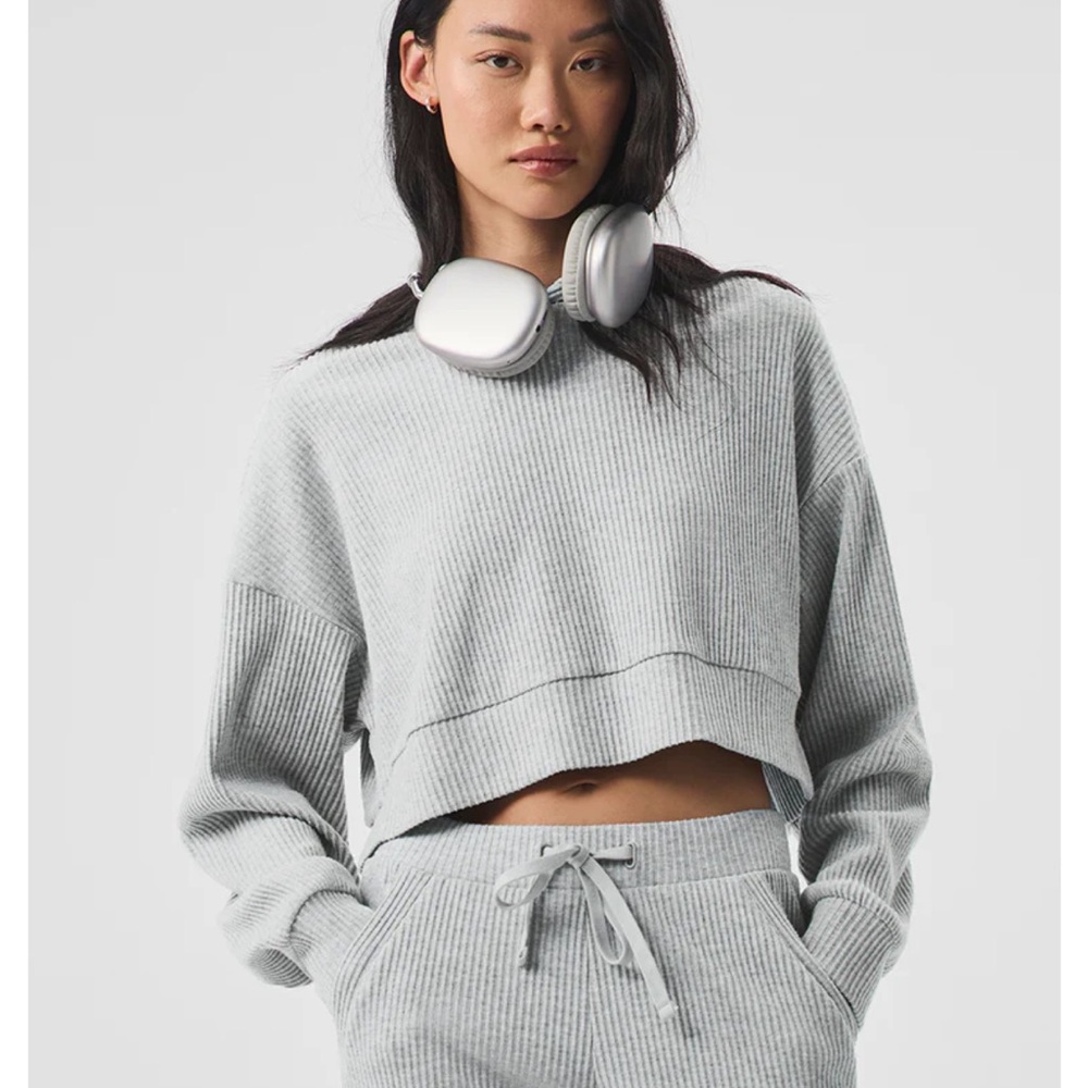 ALO Muse Hoodie Athletic Heather Grey